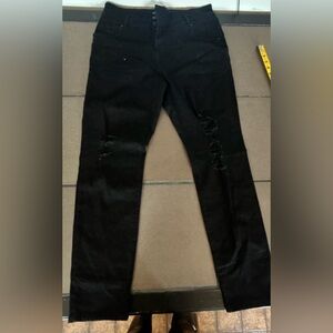 Women’s Black Denim Distressed Jeans